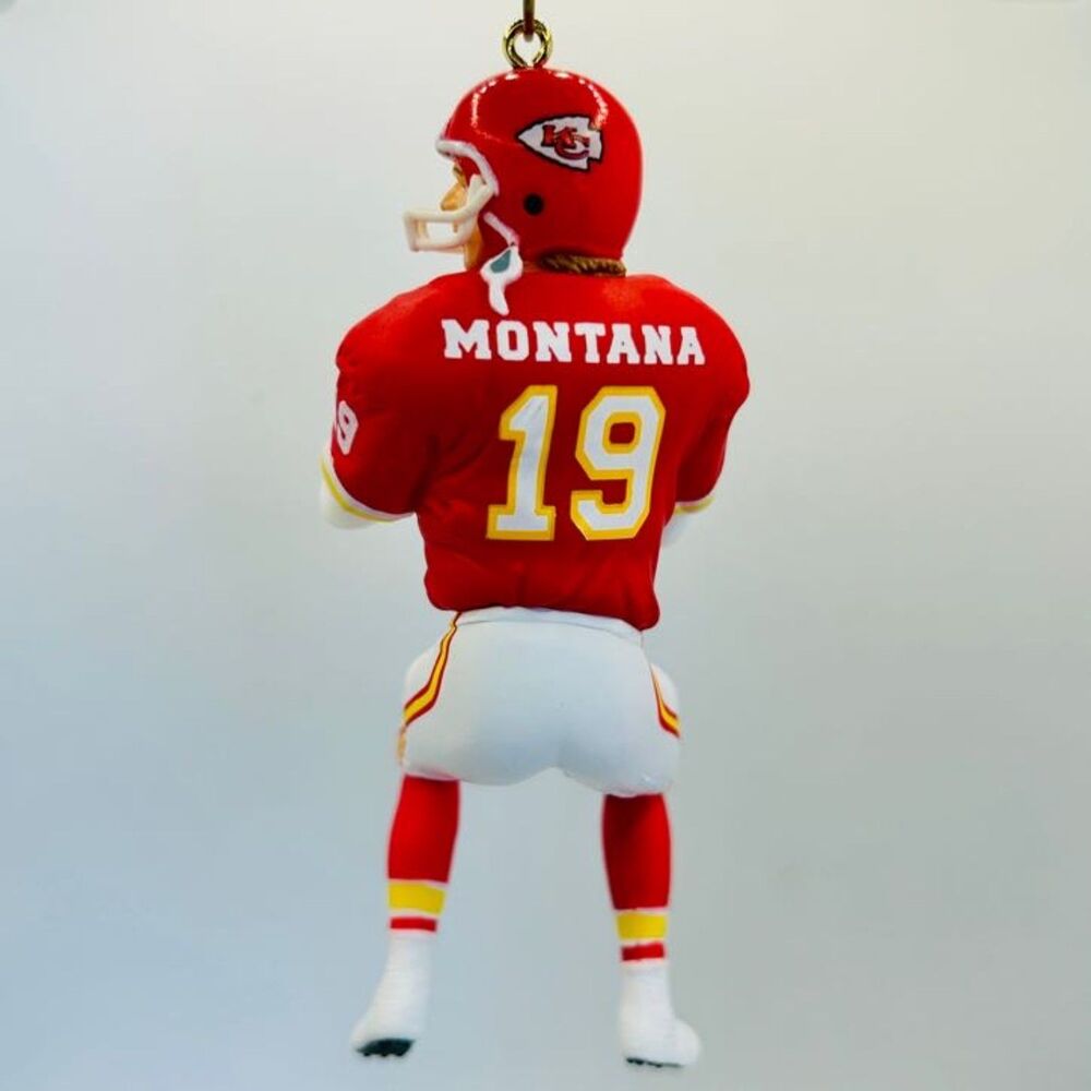 VINTAGE 1995 Hallmark Keepsake Ornament Joe Montana Kansas City Chiefs Football - Picture 3 of 6